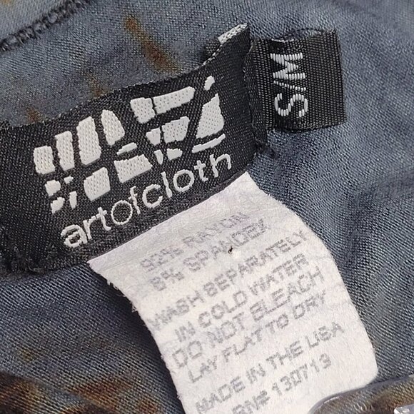 Art Of Cloth Tie Dye Colorful Cape Poncho Shawl Versatile Blouse Top Cover Up - Picture 7 of 7